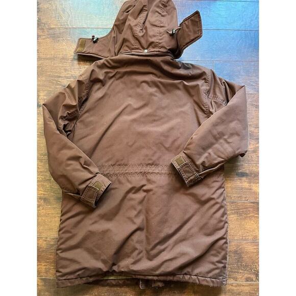 Vtg Lands End Women MP Full Zip Wool Lined Barn Coat Chore Jacket Utility - Picture 8 of 8